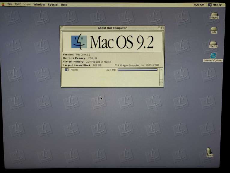 Power Mac 8600 with 208MB RAM